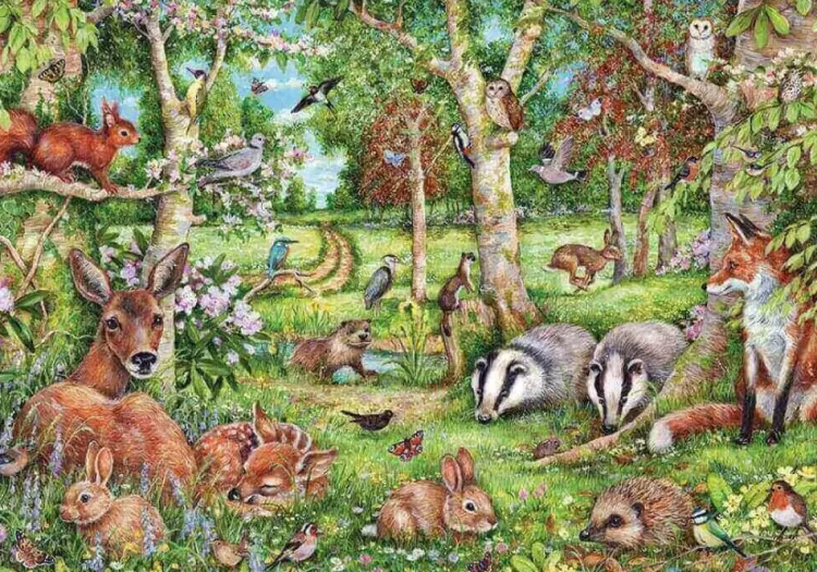 Otter House Animals & Wildlife* - Woodland Adventures - 500 Piece Jigsaw Puzzle