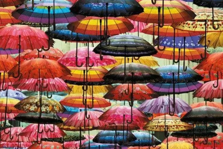 Piatnik Challenging* - Colourful Umbrellas - 1000 Piece Jigsaw Puzzle