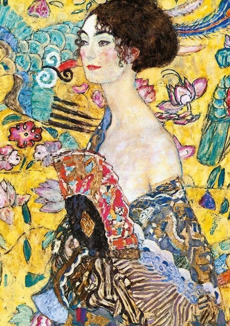 Piatnik Art* - Klimt Lady With Fan - 1000 Piece Jigsaw Puzzle