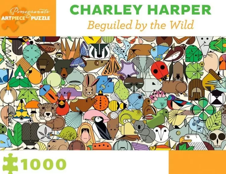 Pomegranate Art* - Charley Harper - Beguiled By The Wild - 1000 Piece Jigsaw Puzzle