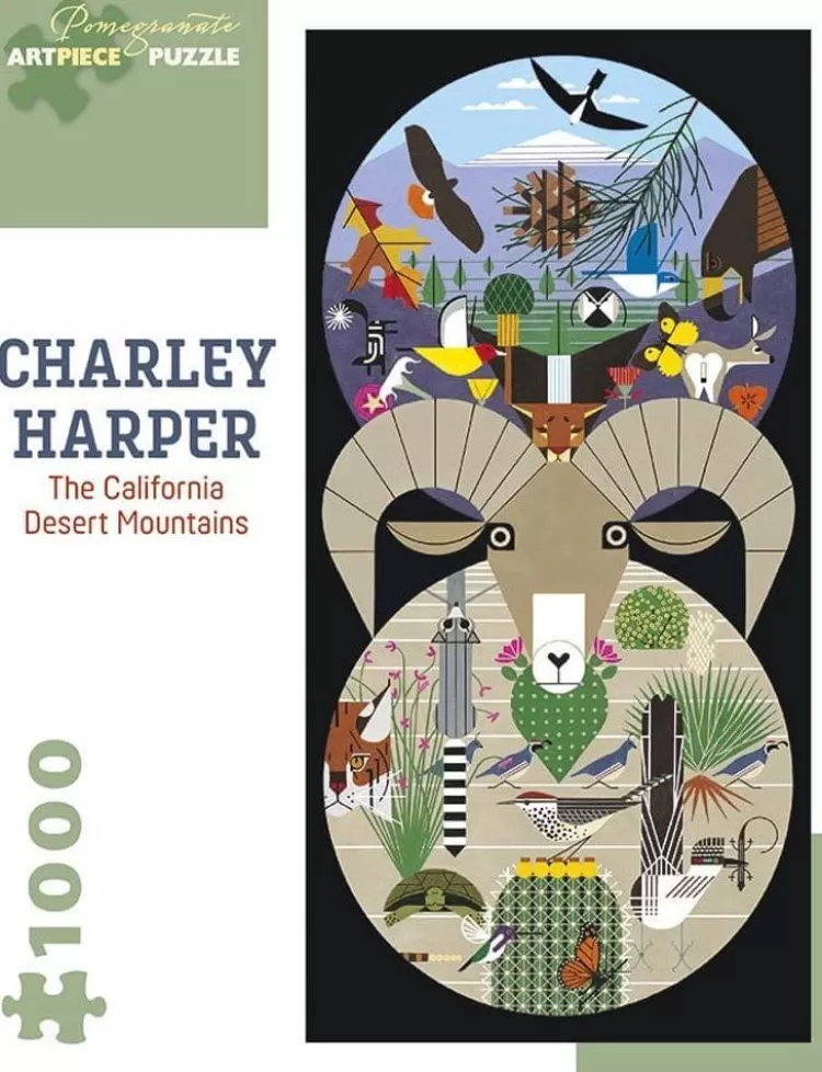 Pomegranate Art* - Charley Harper - California Desert - 1000 Piece Jigsaw Puzzle