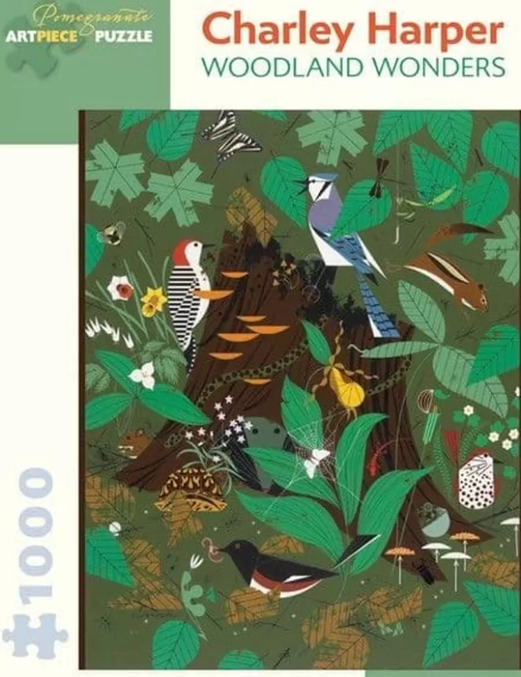 Pomegranate Art* - Charley Harper - Woodland Wonder - 1000 Piece Jigsaw Puzzle