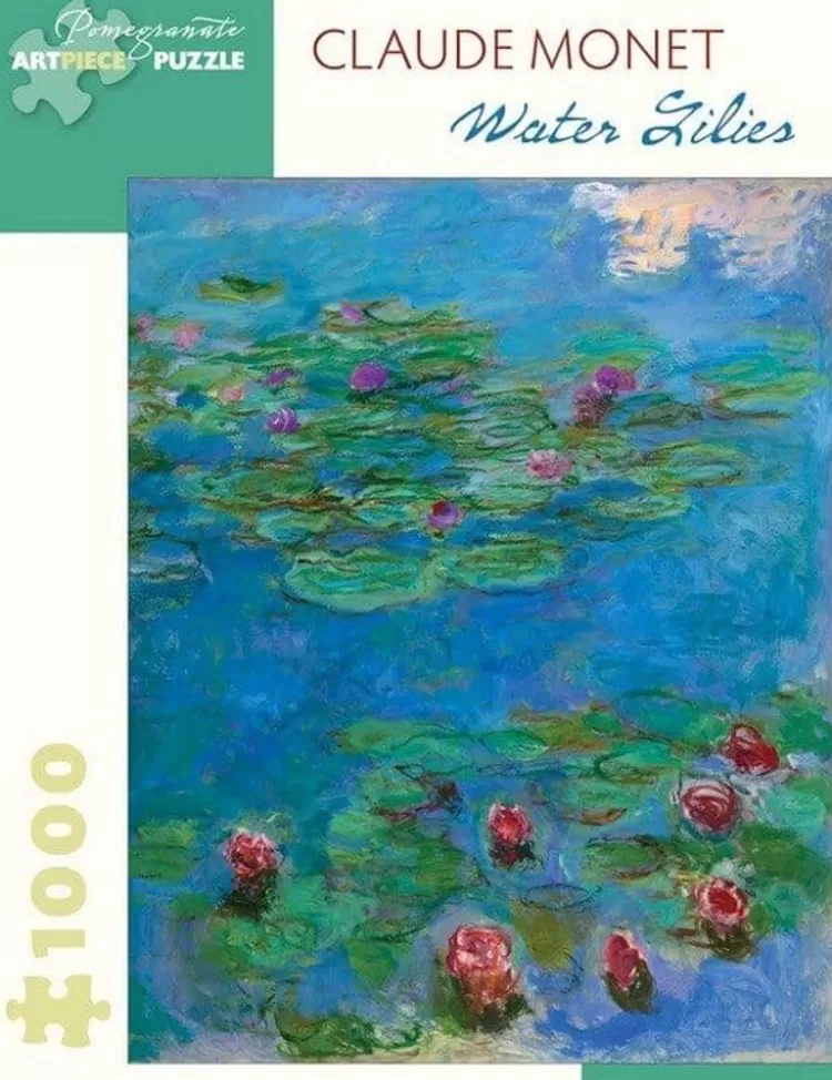 Pomegranate Flowers & Gardens* - Claude Monet - Water Lilies - 1000 Piece Jigsaw Puzzle