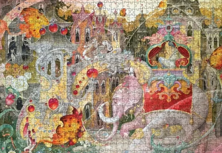 Pomegranate Space* - Daniel Merriam - Moon Voyage - 1000 Piece Jigsaw Puzzle