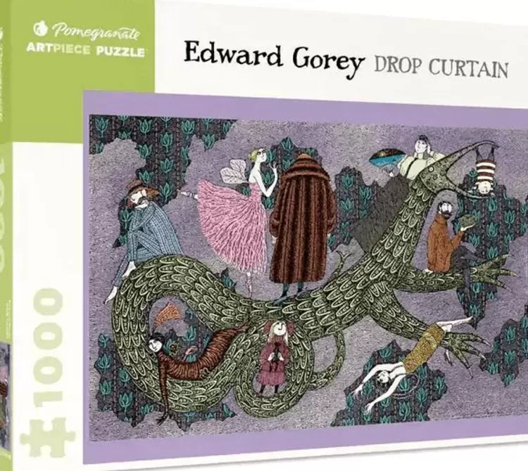 Pomegranate Art* - Edward Gorey Drop Curtain - 1000 Piece Jigsaw Puzzle