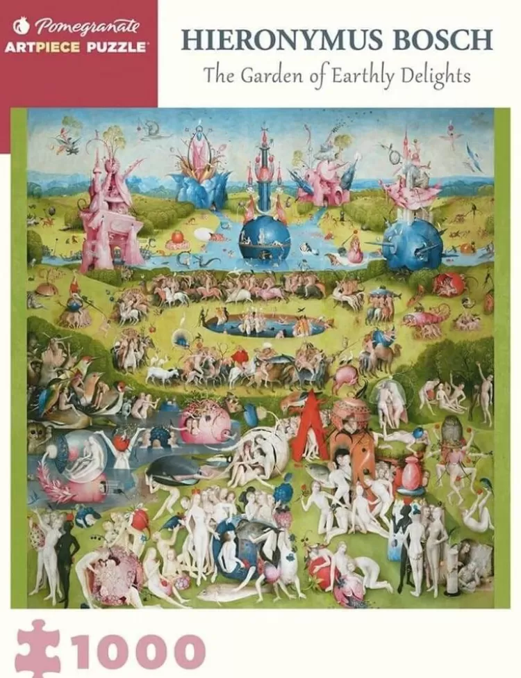 Pomegranate Flowers & Gardens* - Hieronymus Bosch Garden Delights - 1000 Piece Jigsaw Puzzle