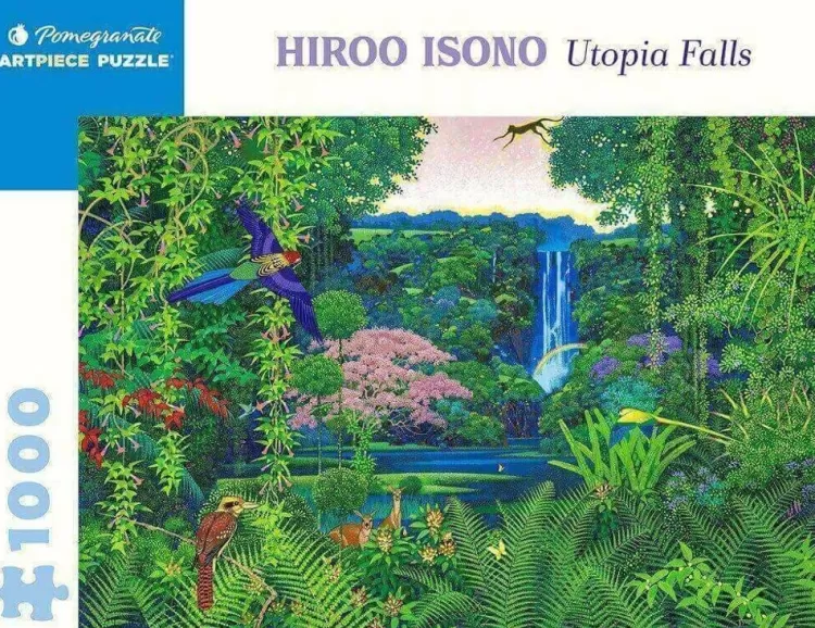 Pomegranate Flowers & Gardens* - Hiroo Isono - Utopia Falls - 1000 Piece Jigsaw Puzzle