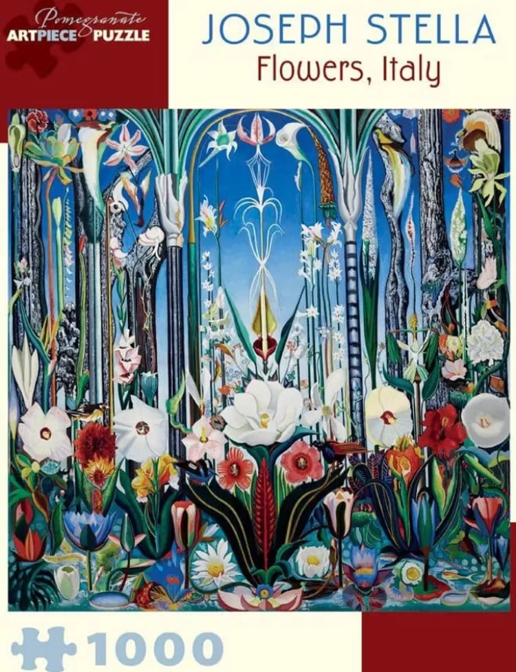 Pomegranate Flowers & Gardens* - Joseph Stella - Flowers, Italy - 1000 Piece Jigsaw Puzzle