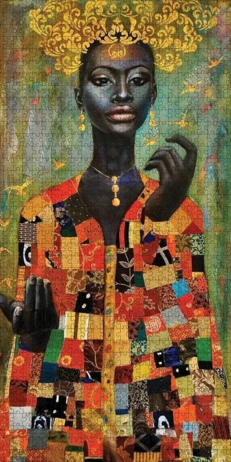 Pomegranate Art* - Tamara Madden Her Coat Of Many Colors - 1000 Piece Jigsaw Puzzle
