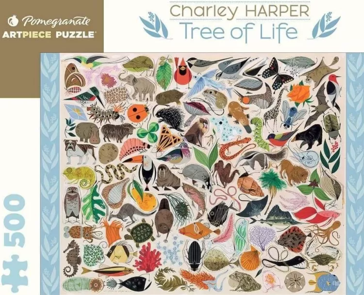 Pomegranate Flowers & Gardens*Pomegrante - Charley Harper - Tree Of Life - 500 Piece Jigsaw Puzzle