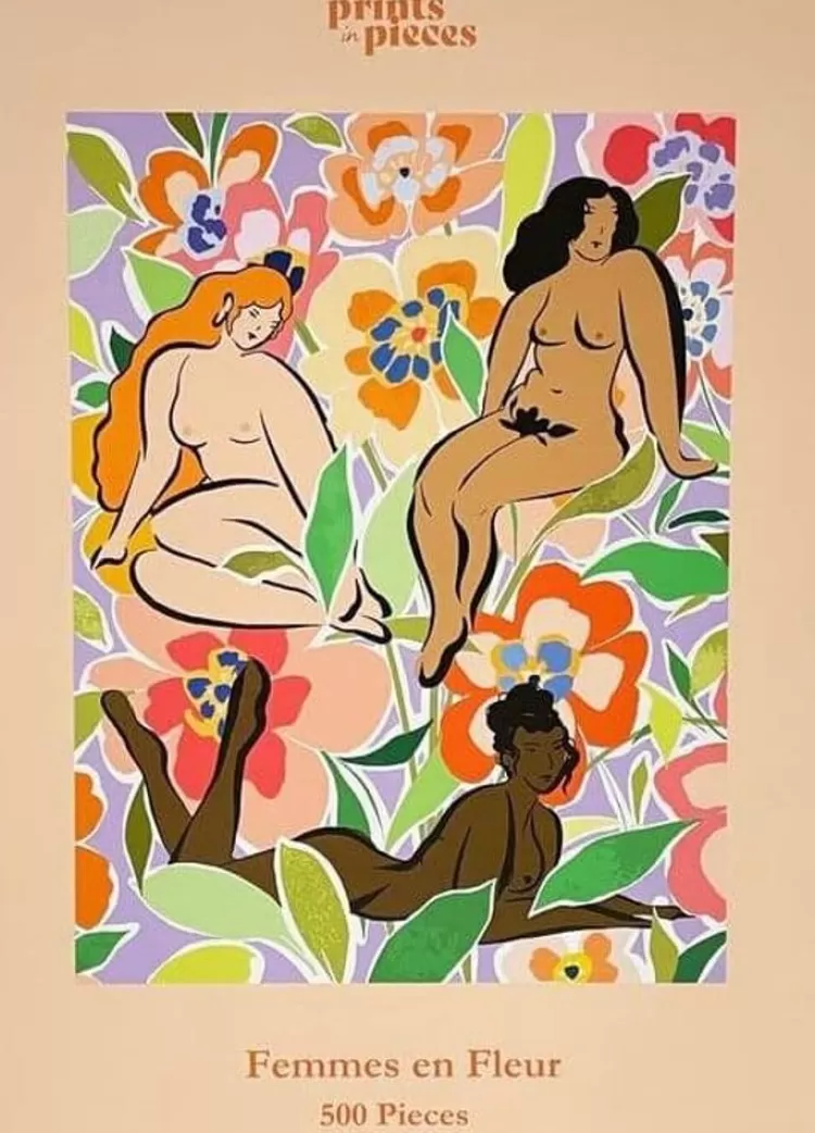 Prints in Pieces Art* - Femmes En Fleur -500 Piece Jigsaw Puzzle