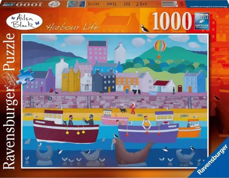 Ravensburger Locations & Buildings* - Alisa Black Harbour Life - 1000 Piece Jigsaw Puzzle