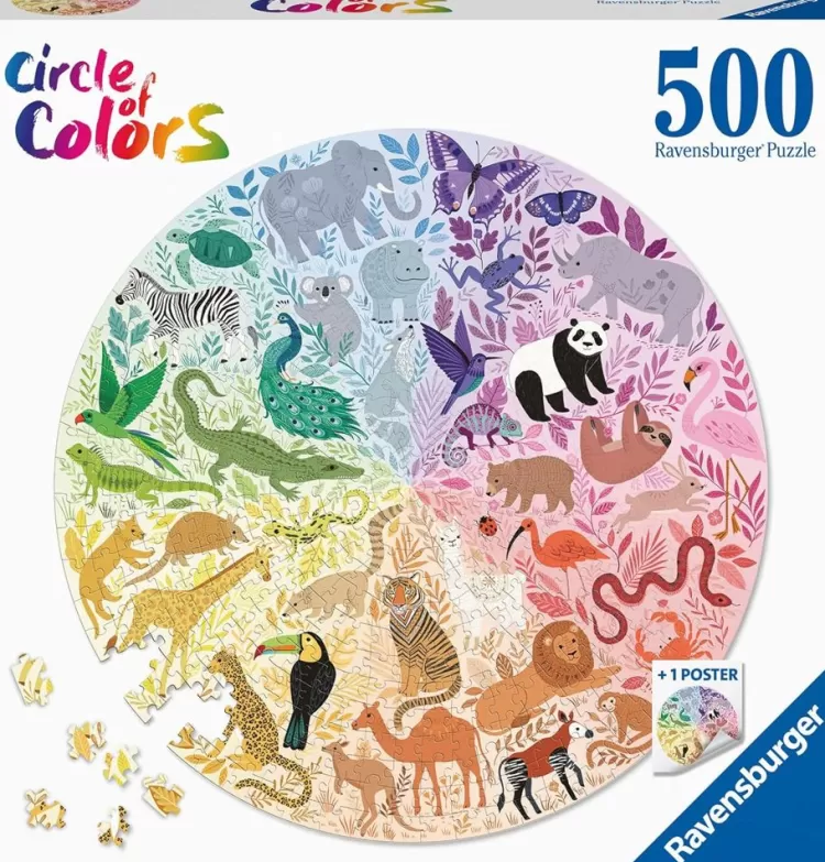 Ravensburger Animals & Wildlife* - Animals Circular - 500 Piece Jigsaw Puzzle