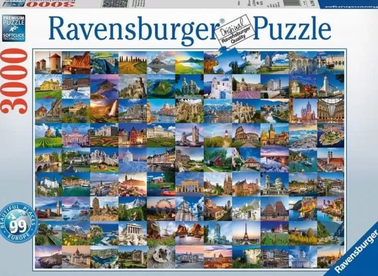 Ravensburger Locations & Buildings* - Beautiful Places Of Europe - 3000 Piece Jigsaw Puzzle