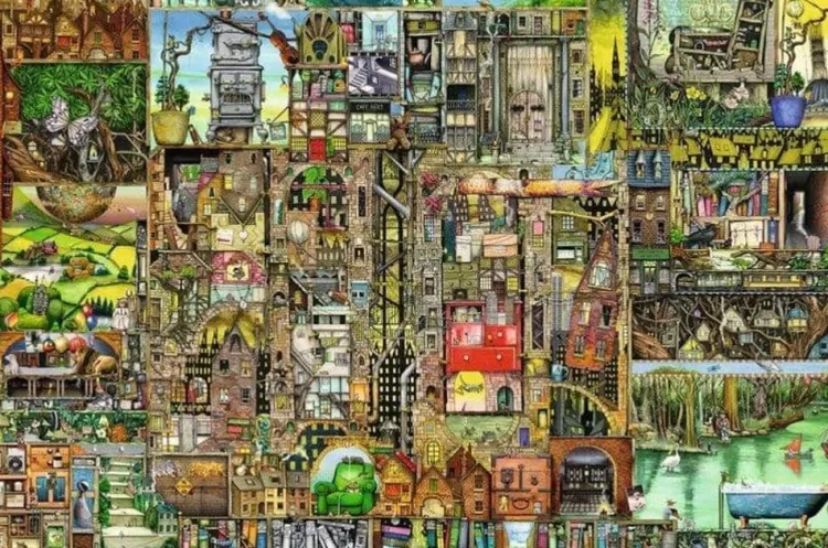 Ravensburger Challenging* - Bizarre Town - 5000 Piece Jigsaw Puzzle