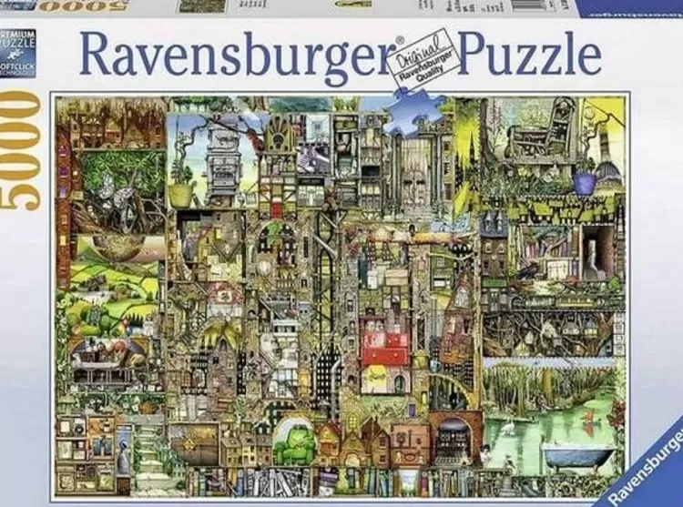 Ravensburger Challenging* - Bizarre Town - 5000 Piece Jigsaw Puzzle