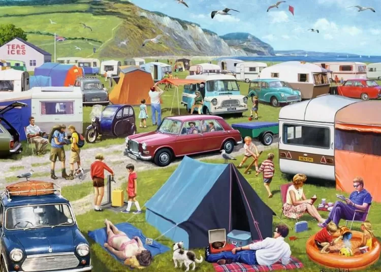 Ravensburger Pastimes* - Camping & Caravanning 1000 Piece Jigsaw Puzzle