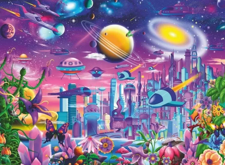 Ravensburger Space* - Cosmic City - 200Xxl Piece Jigsaw Puzzle