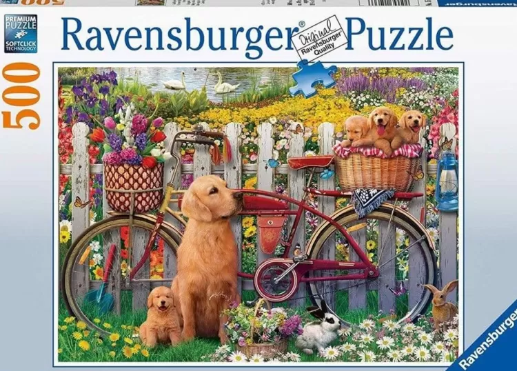 Ravensburger Animals & Wildlife* - Cute Dogs In The Garden - 500 Piece Jigsaw Puzzle