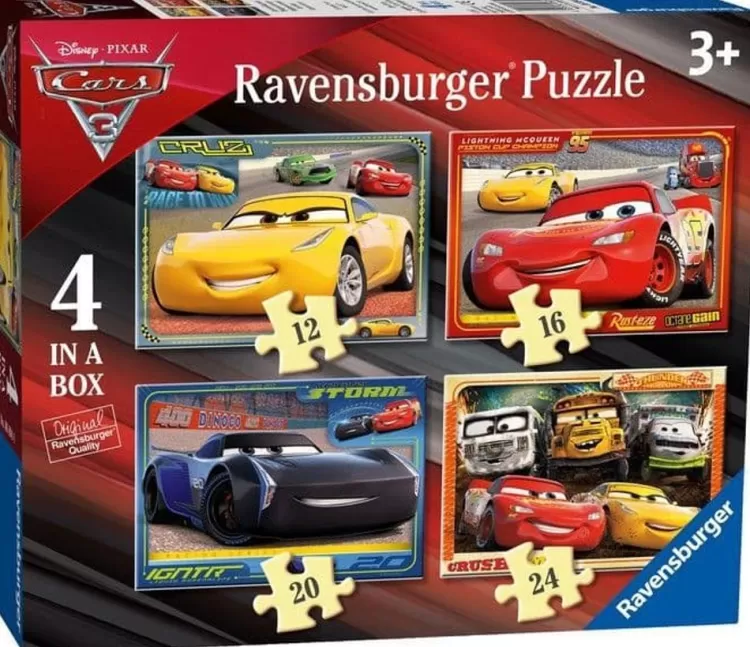 Ravensburger Trains & Transport* - Disney Cars 4 In A Box Jigsaw Puzzle