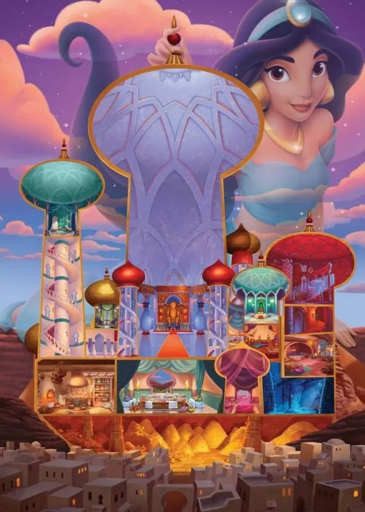 Ravensburger Sound & Screen* - Disney Jasmine Castle - 1000 Piece Jigsaw Puzzle