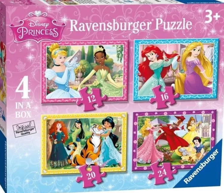 Ravensburger Disney* - Disney Princesses - 4 In A Box Jigsaw Puzzle