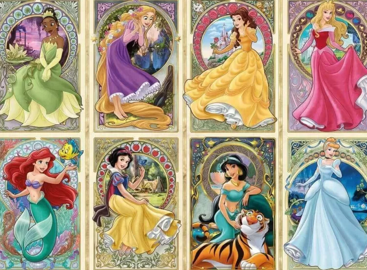 Ravensburger Sound & Screen* - Disney Princesses - Art Nouveau - 1000 Piece Jigsaw Puzzle