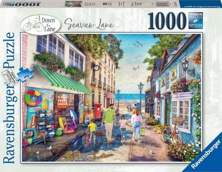 Ravensburger Flowers & Gardens* - Down The Lane No 3 - Seaview Lane - 1000 Piece Jigsaw Puzzle