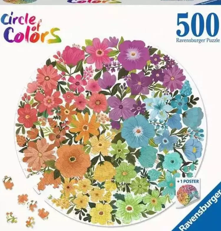 Ravensburger Flowers & Gardens* - Flowers Circular - 500 Piece Jigsaw Puzzle