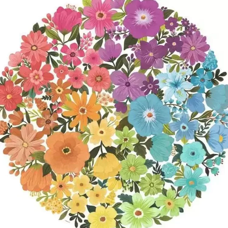 Ravensburger Flowers & Gardens* - Flowers Circular - 500 Piece Jigsaw Puzzle