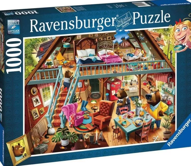 Ravensburger Sound & Screen* - Goldilocks Gets Caught! - 1000 Piece Jigsaw Puzzle