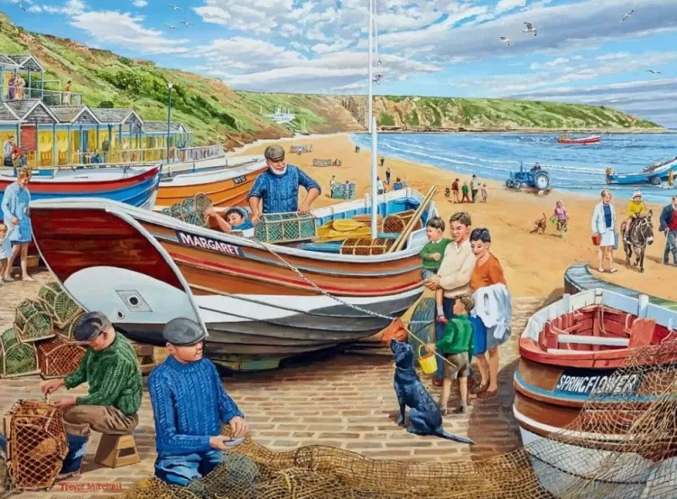 Ravensburger Yorkshire* - Happy Days At Work - The Fisherman - 500 Piece Jigsaw Puzzle