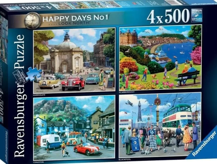 Ravensburger Yorkshire* - Happy Days No 1- Look North 4 X 500 Piece Jigsaw Puzzle