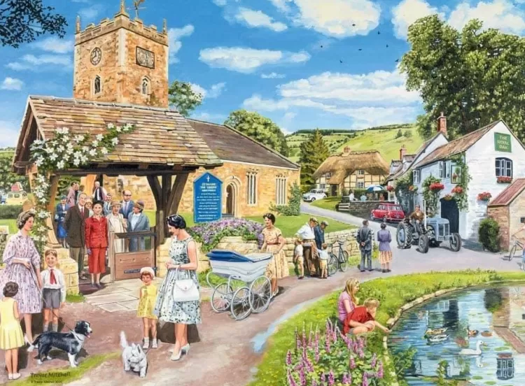 Ravensburger Yorkshire* - Happy Days No 3 - Countryside Nostalgia 4 X 500 Piece Jigsaw Puzzle