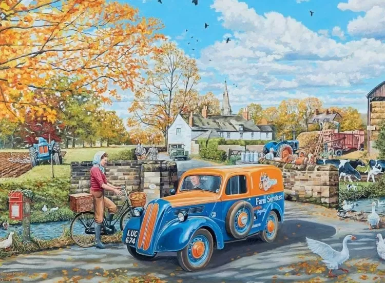 Ravensburger Yorkshire* - Happy Days No 3 - Countryside Nostalgia 4 X 500 Piece Jigsaw Puzzle