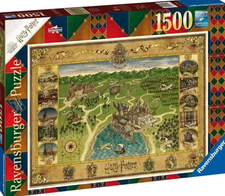 Ravensburger Sound & Screen* - Harry Potter Hogwart Map, 1500 Piece Jigsaw Puzzle