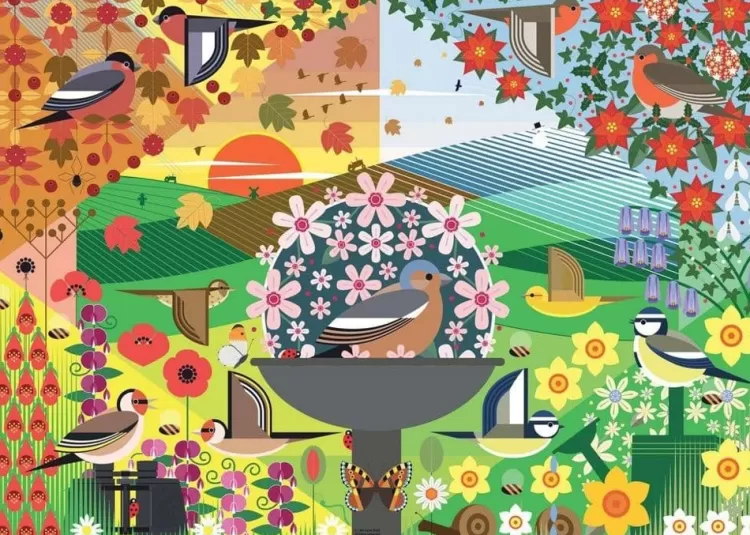 Ravensburger Animals & Wildlife* - I Like Birds - Birdie Seasons - 1000 Piece Jigsaw Puzzle