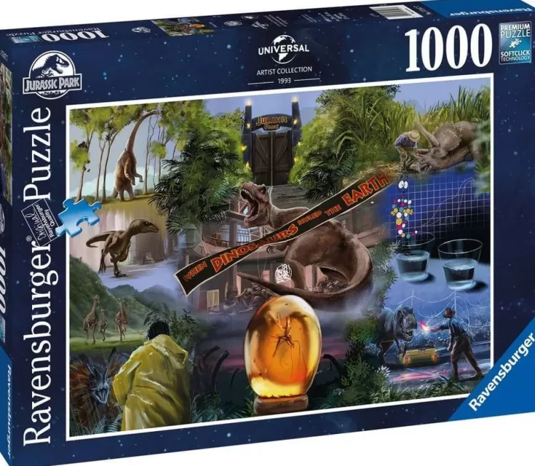 Ravensburger Sound & Screen* - Jurassic Park Movie Poster - 1000 Piece Jigsaw Puzzle