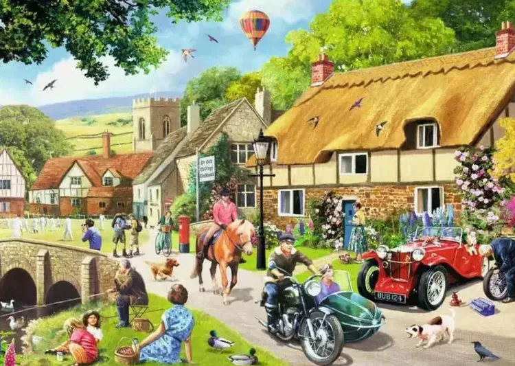 Ravensburger Pastimes* - Leisure Days No 1 Summer Village - 1000 Piece Jigsaw Puzzle