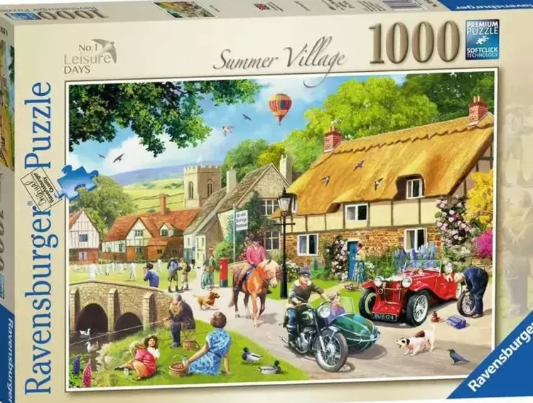 Ravensburger Pastimes* - Leisure Days No 1 Summer Village - 1000 Piece Jigsaw Puzzle