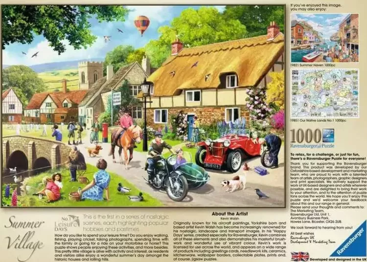 Ravensburger Pastimes* - Leisure Days No 1 Summer Village - 1000 Piece Jigsaw Puzzle