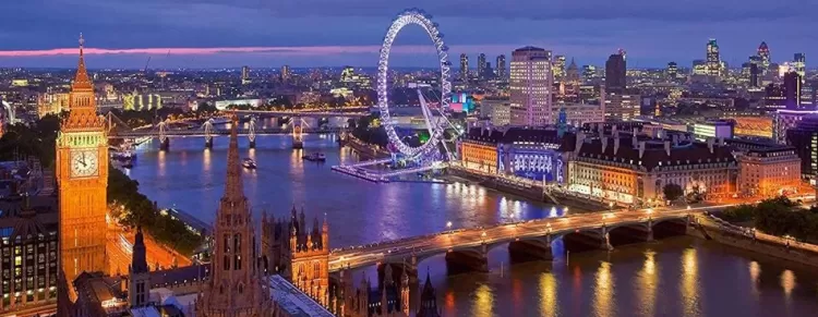 Ravensburger Panoramic* - London At Night - 1000 Piece Jigsaw Puzzle Panoramic