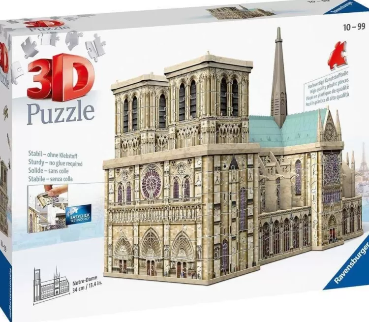 Ravensburger Locations & Buildings* - Notre Dame 3D Puzzle - 324 Piece Jigsaw Puzzle