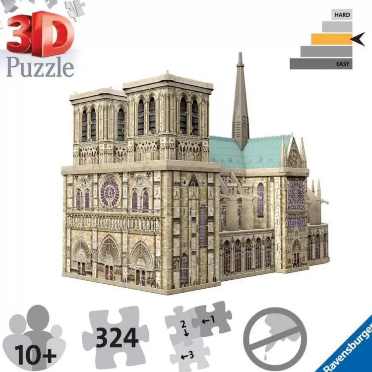 Ravensburger Locations & Buildings* - Notre Dame 3D Puzzle - 324 Piece Jigsaw Puzzle