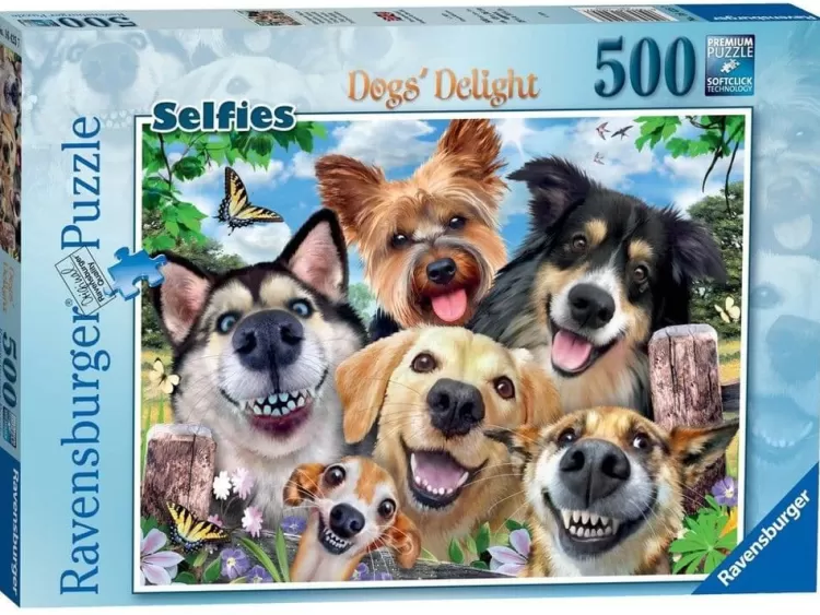 Ravensburger Humour* - Selfies Dogs Delight - 500 Piece Jigsaw Puzzle