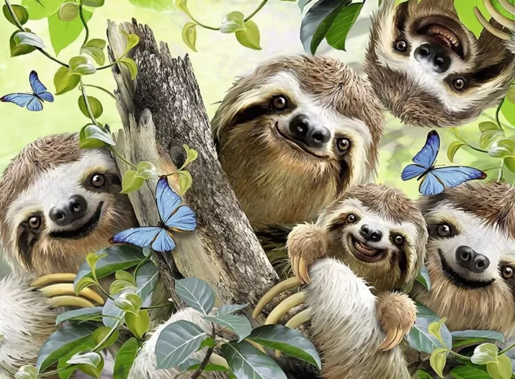 Ravensburger Humour* - Sloth Selfie - 500 Piece Jigsaw Puzzle