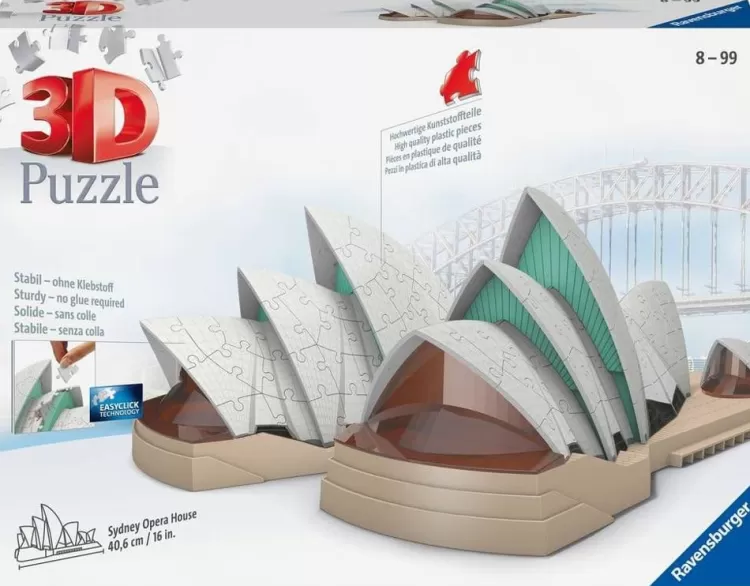 Ravensburger Locations & Buildings* - Sydney Opera House 3D Puzzle - 216 Piece Jigsaw Puzzle