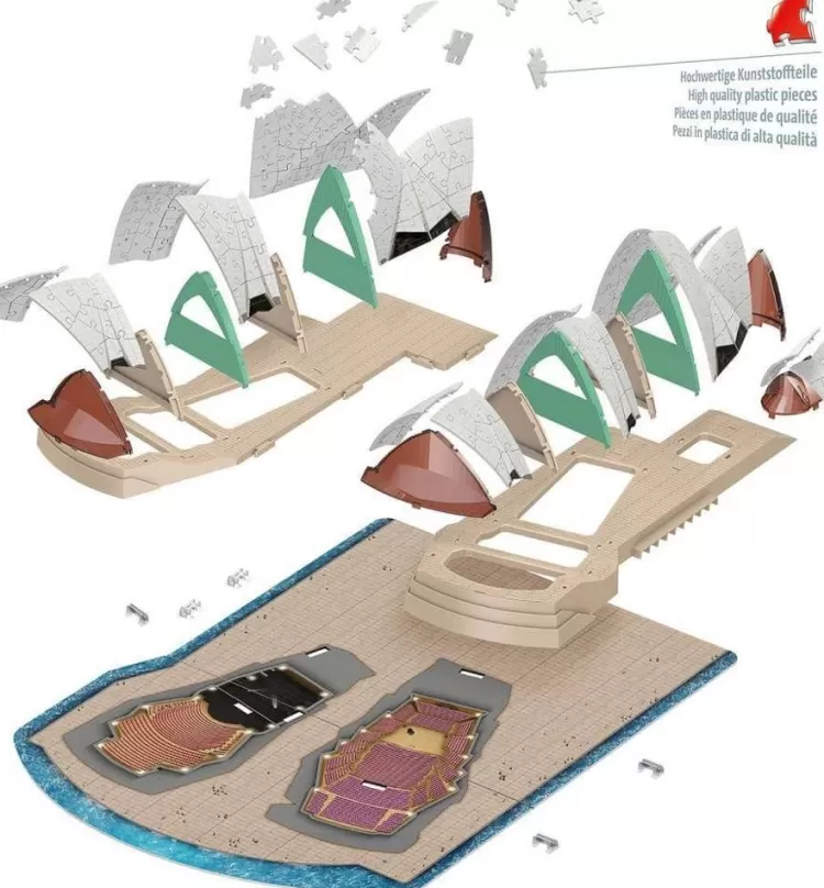 Ravensburger Locations & Buildings* - Sydney Opera House 3D Puzzle - 216 Piece Jigsaw Puzzle