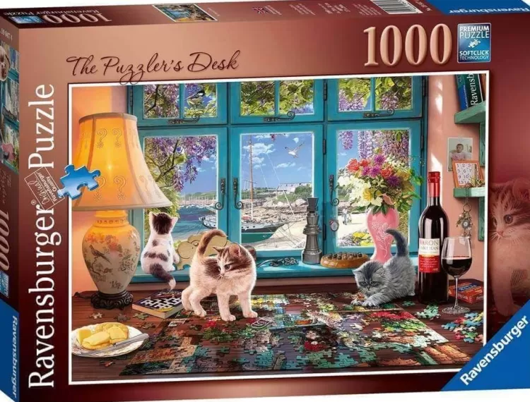 Ravensburger Pastimes* - The Puzzler'S Desk - 1000 Piece Jigsaw Puzzle