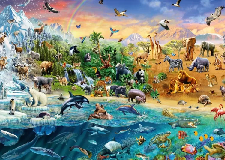 Schmidt Animals & Wildlife* - Animal Kingdom - 1000 Piece Jigsaw Puzzle